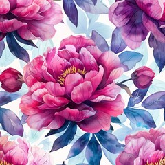 Watercolor peony clipart with delicate petals and vibrant hues. flowers frame,botanical border. ai generated
