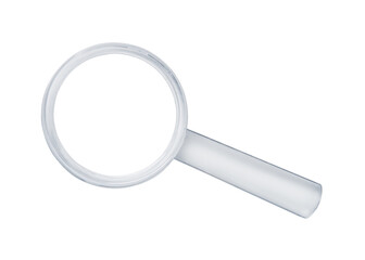 Small plastic magnifying glass