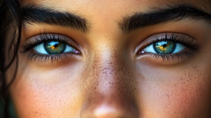 Fototapeta premium Close-up Portrait of a Woman's Eyes