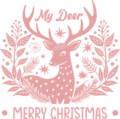 christmas t-shirt design. Hand-drawn lettering for apparel fashion. Vector graphic typographic design 
