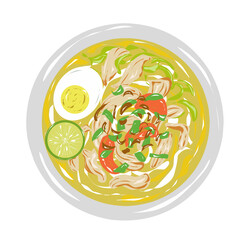 Soto Delicious Indonesian food illustration