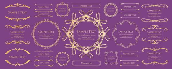 クリスマスのフレームデザイン