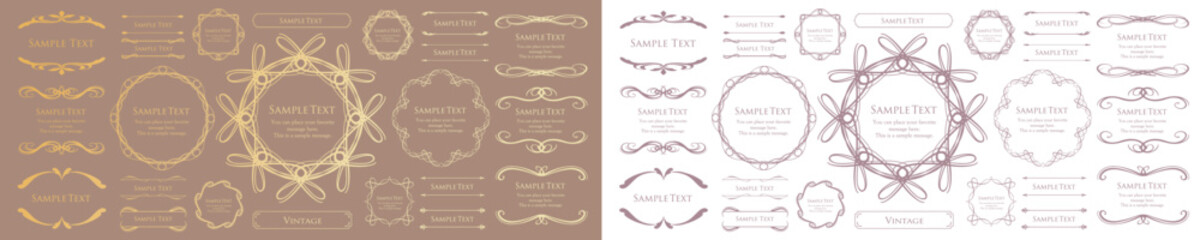 クリスマスのフレームデザイン