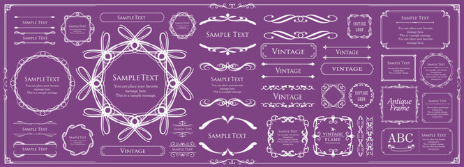 クリスマスのフレームデザイン