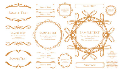 クリスマスのフレームデザイン