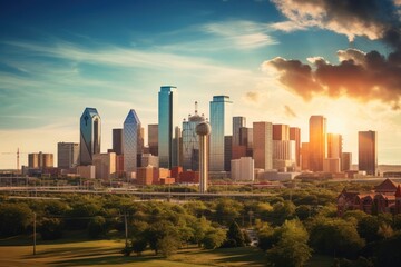 American city sky architecture metropolis.