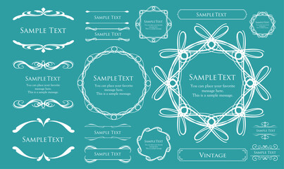 クリスマスのフレームデザイン