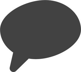 chat message speech bubble solid icon