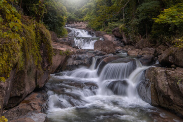 Beautiful Nang Rong Waterfall in Khao Yai national park, Nakhon Nayok, Thailand.