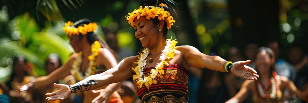 Fototapeta hula, hawaiian luau 