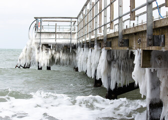 icicles on the pier