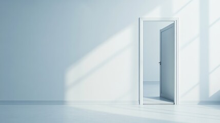 Minimalist White Room Interior Design