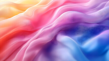 Fototapeta premium Abstract Colorful Wavy Fabric Background Illustration