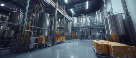 Modern Packaging Facility Interior View