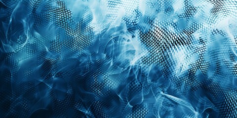 Abstract background with snake skin and blue cloud pattern.