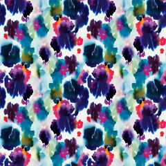 watercolor Shibori pattern, tie dye allover, textile, Shibori allover, dye pattern, watercolour pattern,design Abstract Print, Shibori print