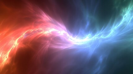 Fototapeta premium A vibrant abstract representation of swirling colors and light.