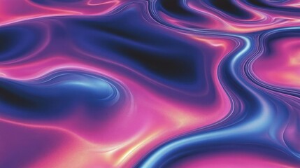 Fototapeta premium A vibrant, fluid abstract design featuring swirling patterns in pink and blue hues.
