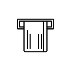 ATM slot symbol, representing inserting a bank card.