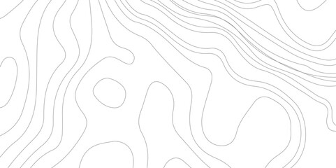 Abstract Topographic Contour Line Pattern in Black and White, Topographic map and landscape terrain texture grid.