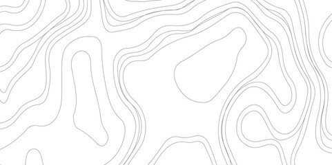 Abstract Topographic Contour Line Pattern in Black and White, Topographic map and landscape terrain texture grid.