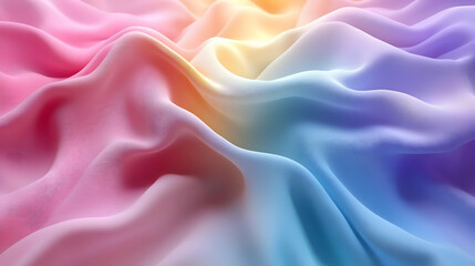 Obraz premium Abstract 3D Background with Wavy Texture and Pastel Colors