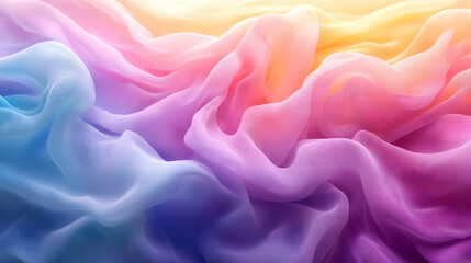 Obraz premium Abstract Background with Wavy Lines of Soft Pastel Colors