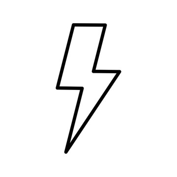 recommend clip art: A lightning bolt icon symbolizing electricity, power, or energy, commonly used in technology or energy-related visuals.