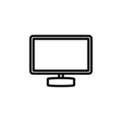 An icon of a computer monitor, representing technology, screens, or workstations, commonly seen in tech or business-related visuals.