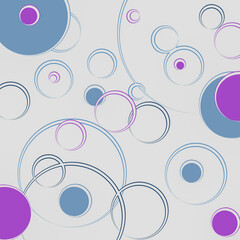 Fototapeta premium background of geometric shapes of circles of different colors