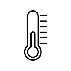 A thermometer icon representing temperature, heat, or cold.