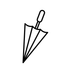 A simple umbrella icon symbolizing protection from rain.