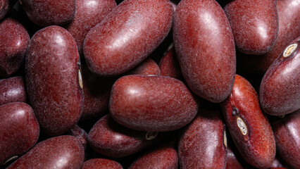 Kidney bean or Red beans close up , texture , macro.