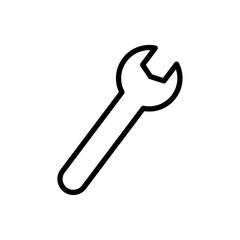 A simple wrench icon symbolizing tools or repair work.