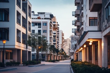 Cityscape building architecture apartment.
