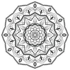 Realistic Ornamental Mandala Design Background