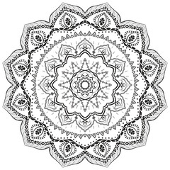 Realistic Ornamental Mandala Design Background