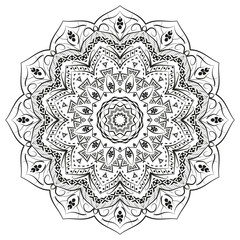 Realistic Ornamental Mandala Design Background