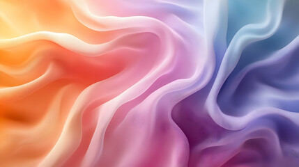 Fototapeta premium Abstract Background with Wavy Purple, Pink, Orange, and Yellow Gradient