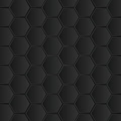 Dark technology hexagonal background