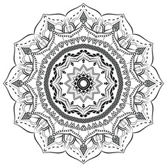 Realistic Ornamental Mandala Design Background