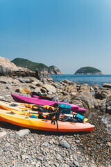 Obraz premium boats on the beach