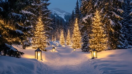 The Illuminated Winter Pathway