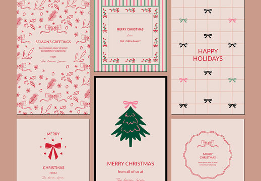 Christmas Minimalist Social Post and Story