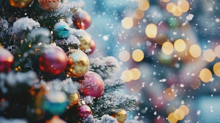 The Christmas Tree with Ornaments