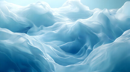 Obraz premium Abstract Blue Fabric Waves Background