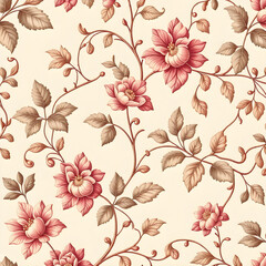 seamless pattern with flowers	