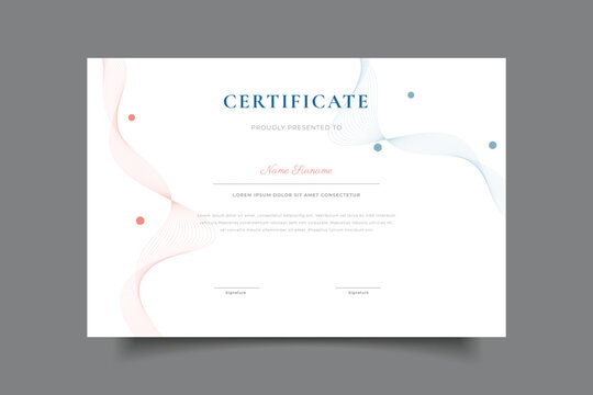 certificate template background design
