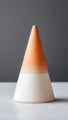 Fototapeta premium painted decorative cone captured macro photography
