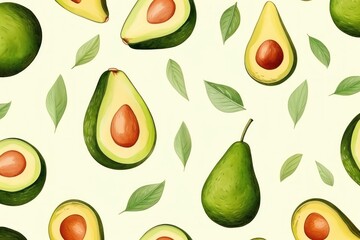 Obraz premium Avocado backgrounds pattern fruit.